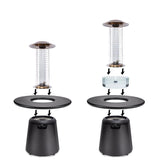 TIKI 40000 BTU Propane Stainless Steel Single Burner Patio Heater 100 sq ft