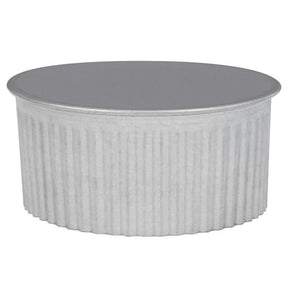 Imperial 3 in. D Galvanized Steel Crimped Pipe End Cap
