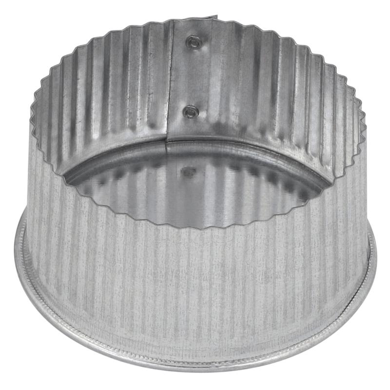 Imperial 3 in. D Galvanized Steel Crimped Pipe End Cap