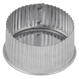 Imperial 3 in. D Galvanized Steel Crimped Pipe End Cap