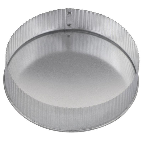 Imperial 7 in. D Galvanized Steel Crimped Pipe End Cap