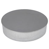 Imperial 8 in. D Galvanized Steel Crimped Pipe End Cap
