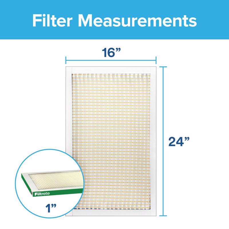 Filtrete 16 in. W X 24 in. H X 1 in. D Polypropylene 700 MPR Pleated Air Filter 1 pk, Pack of 4