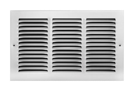Tru Aire 8 in. H X 14 in. W 1-Way Powder Coat White Steel Return Air Grille