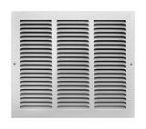 Tru Aire 14 in. H X 12 in. W 1-Way Powder Coat White Steel Return Air Grille