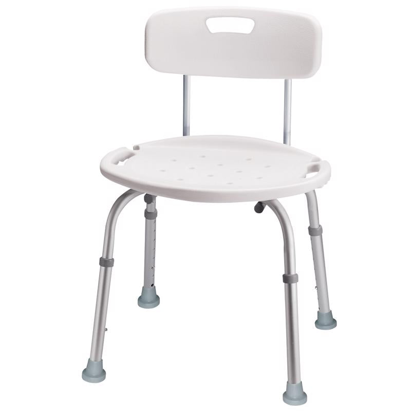 Carex Health Brands White Bath/Shower Seat Aluminum 20.5 in. H X 20 in. L