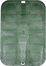 NDS Standard 117BC Valve Box, 25-3/4 in L, 19 in W, 12-1/4 in H, PVC, Black/Green