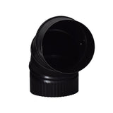 Imperial 4 in. D X 4 in. D Adjustable 90 deg Galvanized Steel Stove Pipe Elbow, Pack of 4