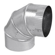 Imperial 5 in. D X 5 in. D Adjustable 90 deg Galvanized Steel Furnace Pipe Elbow, Pack of 8