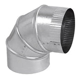 Imperial 5 in. D X 5 in. D Adjustable 90 deg Galvanized Steel Furnace Pipe Elbow, Pack of 8