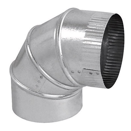 Imperial 5 in. D X 5 in. D Adjustable 90 deg Galvanized Steel Furnace Pipe Elbow, Pack of 8