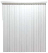 Simple Spaces MBV-78X84-V3L Window Blind, 84 in L, 78 in W, Vinyl, White, Pack of 2