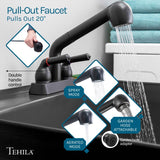 Tehila 17.75 in. W X 23.25 in. D Freestanding Thermoplastic Utility Sink