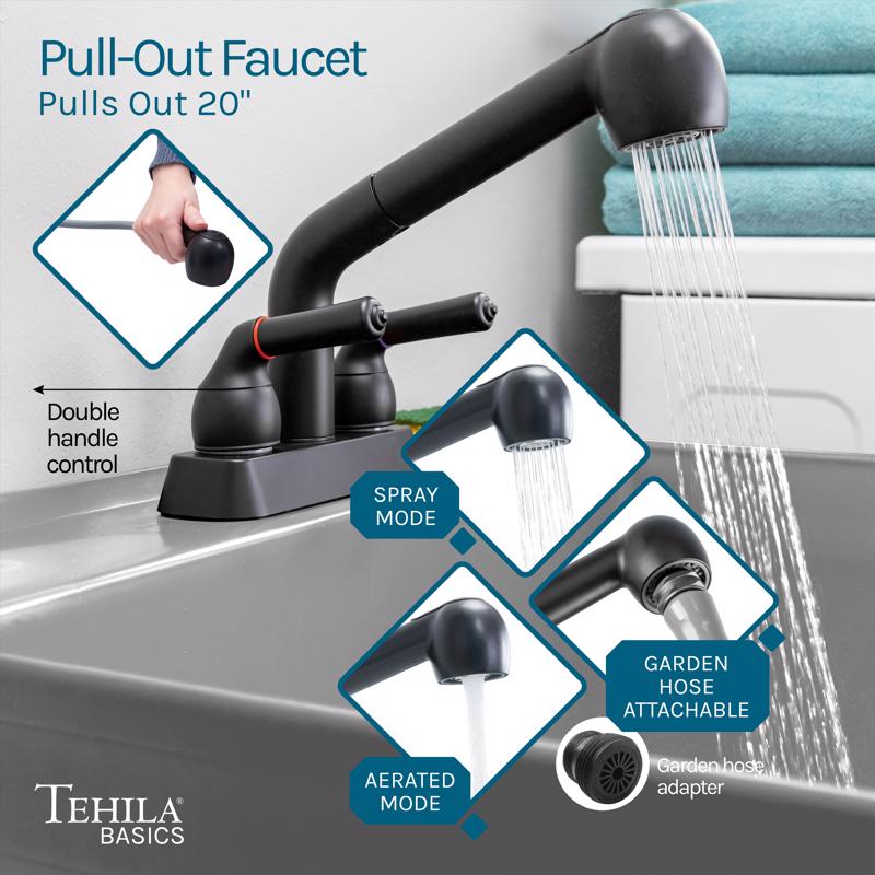 Tehila 22.875 in. W X 24.7 in. D Freestanding Thermoplastic Utility Sink