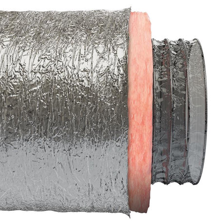 Imperial R6.0 25 ft. L X 10 in. D Silver Poly Duct