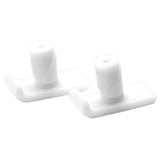 Carex Health Brands White Walker Ski Glides Plastic 2.30 in. H X 3.50 in. L