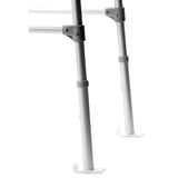 Carex Health Brands White Walker Ski Glides Plastic 2.30 in. H X 3.50 in. L