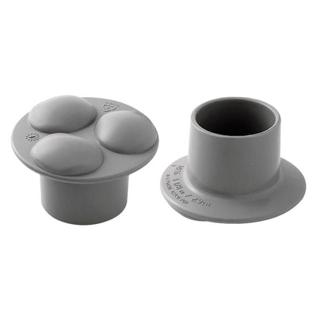 Carex Health Brands Gray Walker Glides Plastic 1.25 in. H X 2 in. L