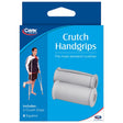 Carex Health Brands Gray Crutch Handgrips Rubber/Stainless Steel 1.5 in. H X 1.5 in. L