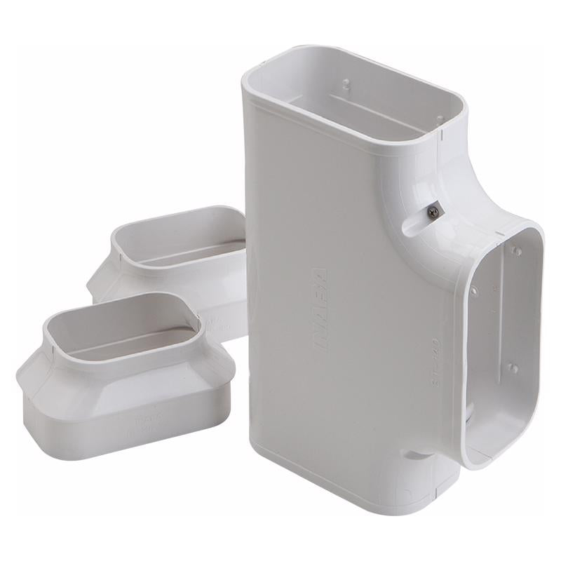 Slimduct Line Set Covers 9.88 in. W X 3 in. H White, Pack of 5
