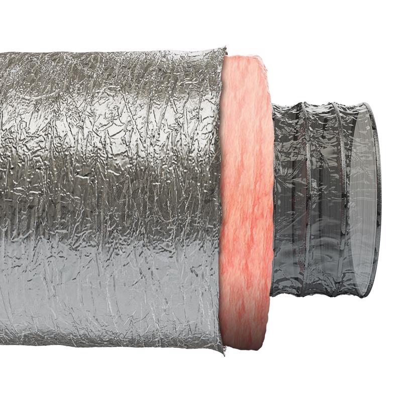 Imperial R8.0 25 ft. L X 7 in. D Silver Poly Duct