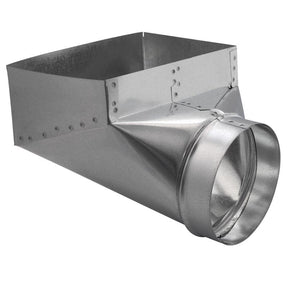 Imperial 10 in. H X 6 in. W Silver Galvanized Steel Register Boot