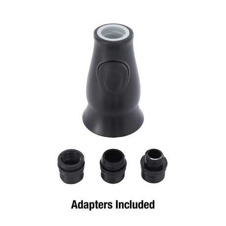 Danco For Universal Black Stainless Steel Smart Pull Down Sprayer Head
