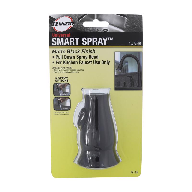 Danco For Universal Black Stainless Steel Smart Pull Down Sprayer Head