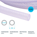 EZ FLO 1/2 in. D X 3/4 in. D X 10 ft L PVC Braided Tubing