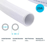 EZ FLO 1 in. D X 25 ft. L PVC Spa Hose