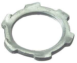 Halex 96194 Conduit Locknut, 1-1/4 in, Steel, Zinc