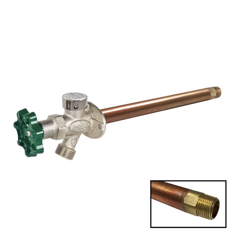 Prier 1/2 in. MPT X 1/2 in. Sweat Anti-Siphon Brass Freezeless Wall Hydrant