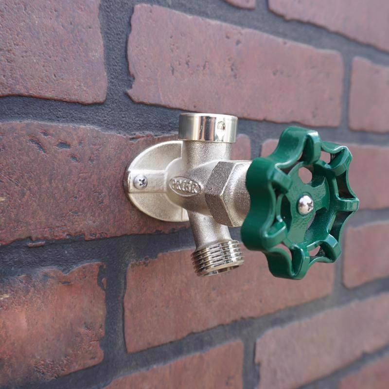 Freezerless Riser Prier 1/2 in. MPT X 1/2 in. Sweat Anti-Siphon Brass Freezeless Wall Hy ...