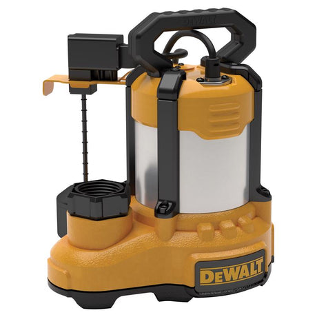 DeWalt 1/3 HP 4500 gph Stainless Steel Vertical Float Switch AC Submersible Sump Pump 10 ft