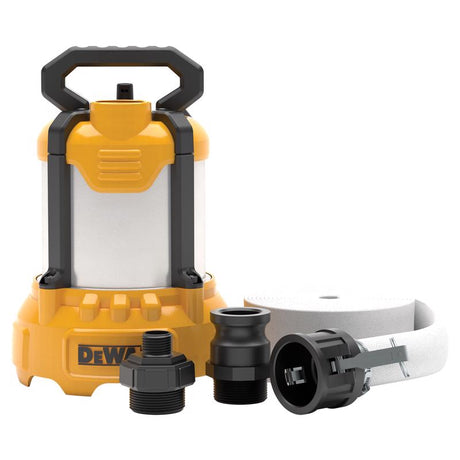 DeWalt 3/4 HP 5000 gph Aluminum Vertical Float Switch Bottom AC Submersible Utility Pump
