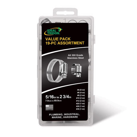 Ideal Tridon 5/16 in. 2-3/4 in. SAE 4' SAE 6 Silver Hose Clamp Stainless Steel