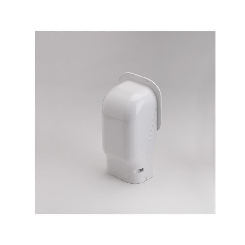 Slimduct Lineset Cover Wall Inlet 3.75 in. W X 3.5 in. H White