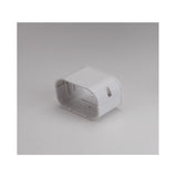 Slimduct Lineset Cover Coupler 3.75 in. W X 3 in. H White