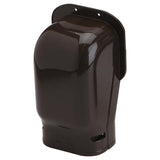 Slimduct Lineset Cover Wall Inlet 3.75 in. W X 3.5 in. H Brown