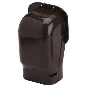 Slimduct Lineset Cover Wall Inlet 3.75 in. W X 3.5 in. H Brown
