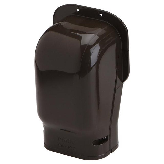 Slimduct Lineset Cover Wall Inlet 3.75 in. W X 3.5 in. H Brown