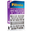 Filtrete 16 in. W X 20 in. H X 4 in. Polypropylene 1550 MPR Pleated Air Filter 1 pk, Pack of 2