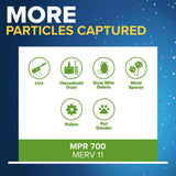 Filtrete 20 in. W X 22 in. H X 1 in. Polypropylene 700 MPR Pleated Air Filter 1 pk, Pack of 4