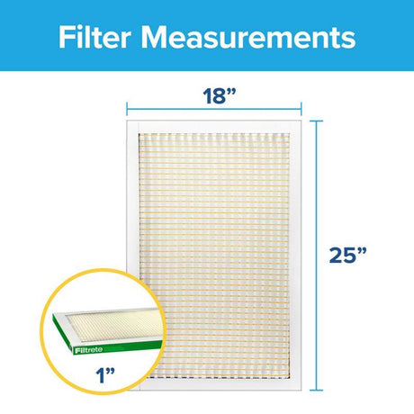 Filtrete 18 in. W X 25 in. H X 1 in. Polypropylene 700 MPR Pleated Air Filter 1 pk, Pack of 4