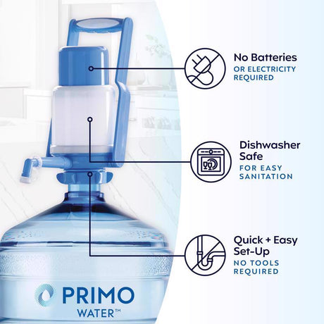 Primo Water 3 - 5 gal White Portable Water Dispenser BPA Free Plastic