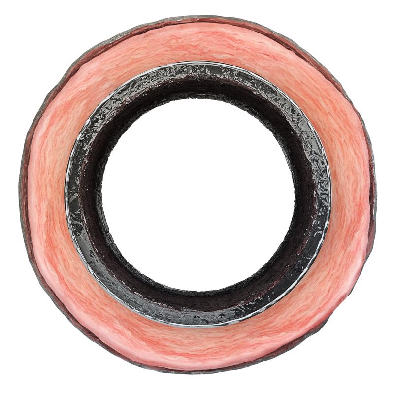 Imperial MEA-0825 Air Duct, 25 ft L, Polyester, Silver