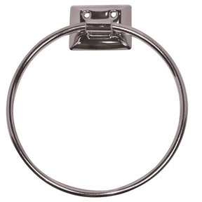 DECKO Chrome Silver Towel Ring Metal