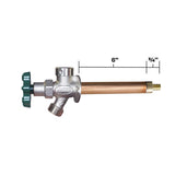 Prier 1/2 in. Crimp PEX in. Anti-Siphon Brass Freezeless Wall Hydrant
