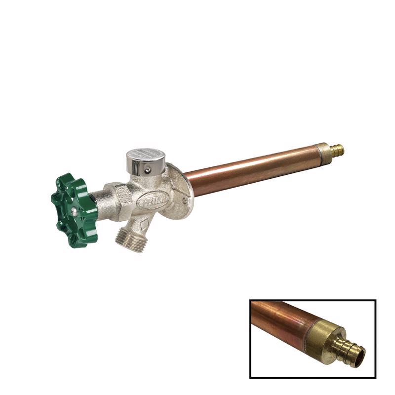Prier 1/2 in. Crimp PEX in. Anti-Siphon Brass Freezeless Wall Hydrant