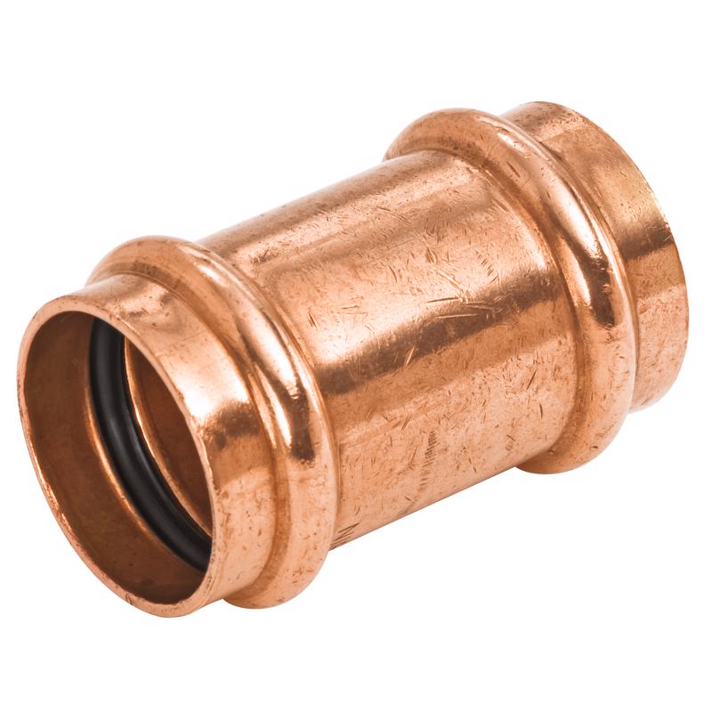 NIBCO 1-1/2 in. Press X 1-1/2 in. D Press Wrought Copper Repair Coupling 1 pk